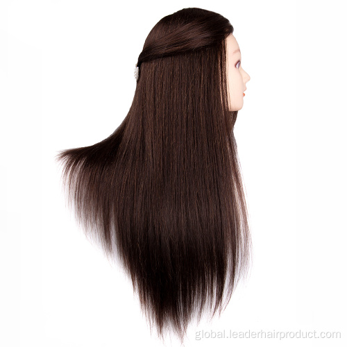 Human Hair Trainging Head Practice Hairstyles Manikin Doll Heads With Real Hair Supplier